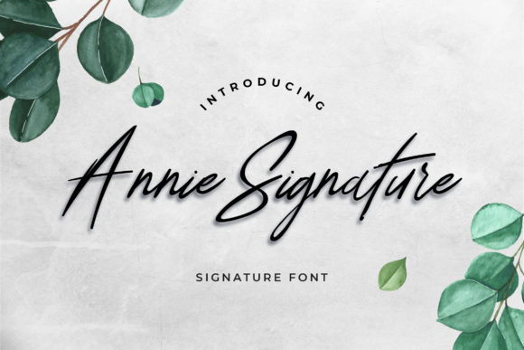 Annie Signature Font for Handmade Brands
