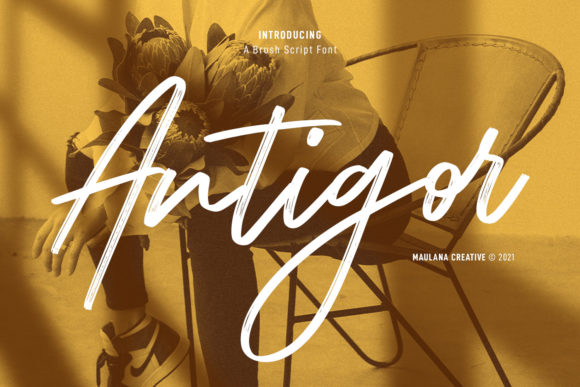 Antigor: A Modern Script Font for Digital Design