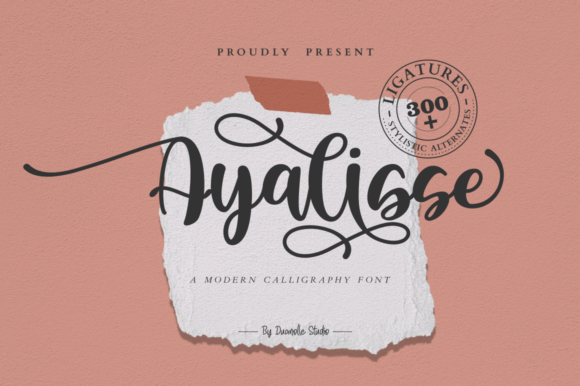 Ayalisse Font: Modern Script for Handmade Brands