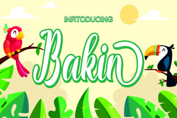 Bakin Script Font for Elegant Editorial Design