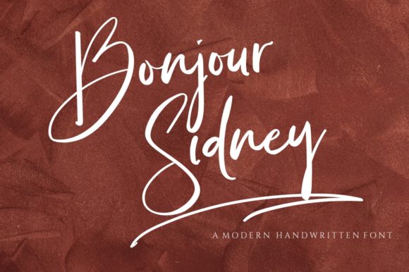 Bonjour Sidney Font for Polished Branding
