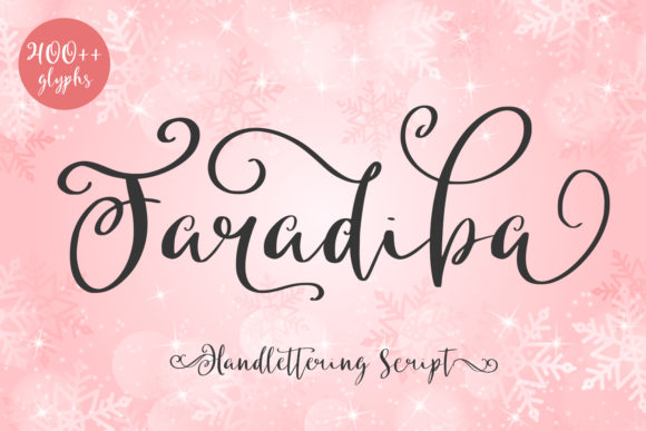 Faradiba: A Romantic Script Font for Editorial Design