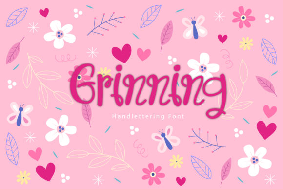 Grinning: A Whimsical Script Font for Editorial Design