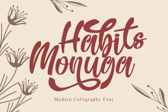 Habits Monuga Font for Campaign Design