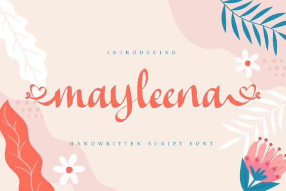 Mayleena: A Whimsical Script Font for Editorial Design