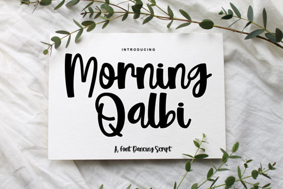 Morning Qalbi: A Quirky Script Font for Editorial Design