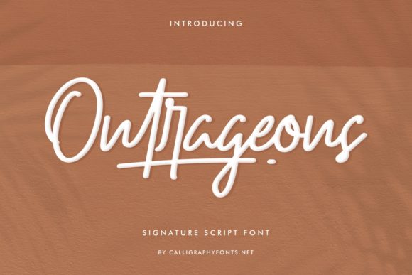 Outrageous Font for Elegant Handmade Designs