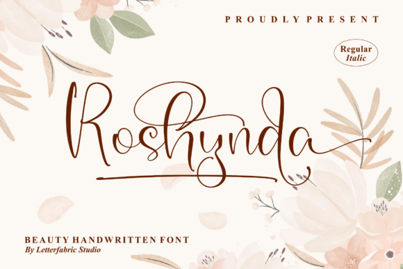 Roshynda: A Delicate Handwritten Font for Makers