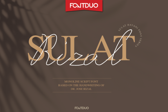 Sulat Rizal Font for Elegant Campaign Design