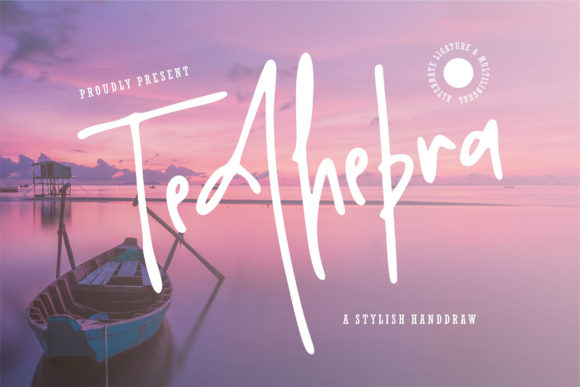 Tedhebra: A Modern Script Font for Editorial Design