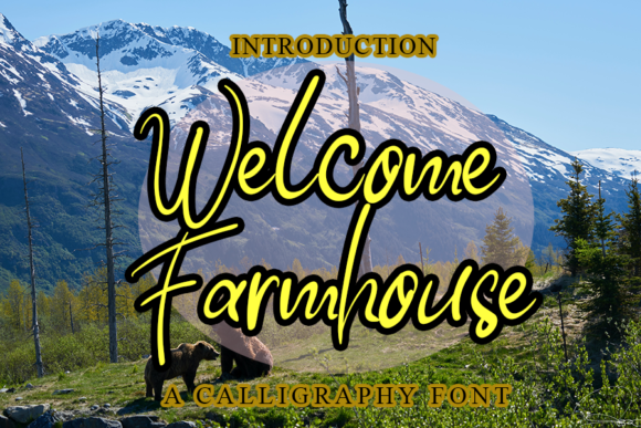 Welcome Farmhouse: The Perfect Script Font for Crafters